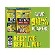 Big Wipes Heavy-Duty Pro+ Antiviral Wipes (Refill Pouch 80 Wipes) Big Wipes - RockBottom Northampton