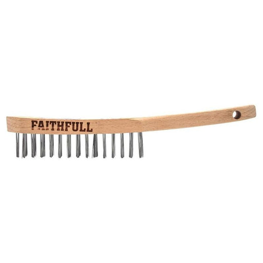 Faithfull Lightweight Scratch Brush, Four Row Faithfull - RockBottom Northampton