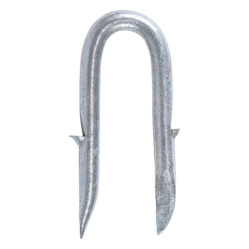 TIMCO Barbed Staples Galvanised — 2kg Tub