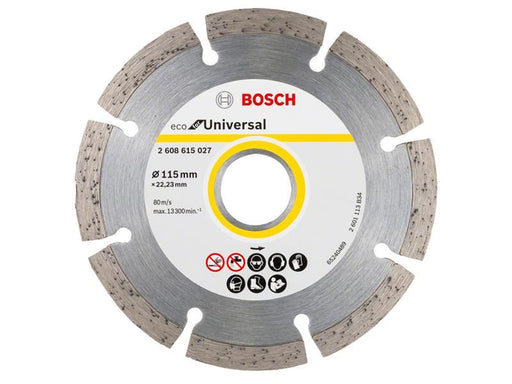 Bosch Powertool Accessories Eco for Universal Segmented Diamond Cutting Disc 115 x 22.23mm Bosch Powertool Accessories - RockBottom Northampton