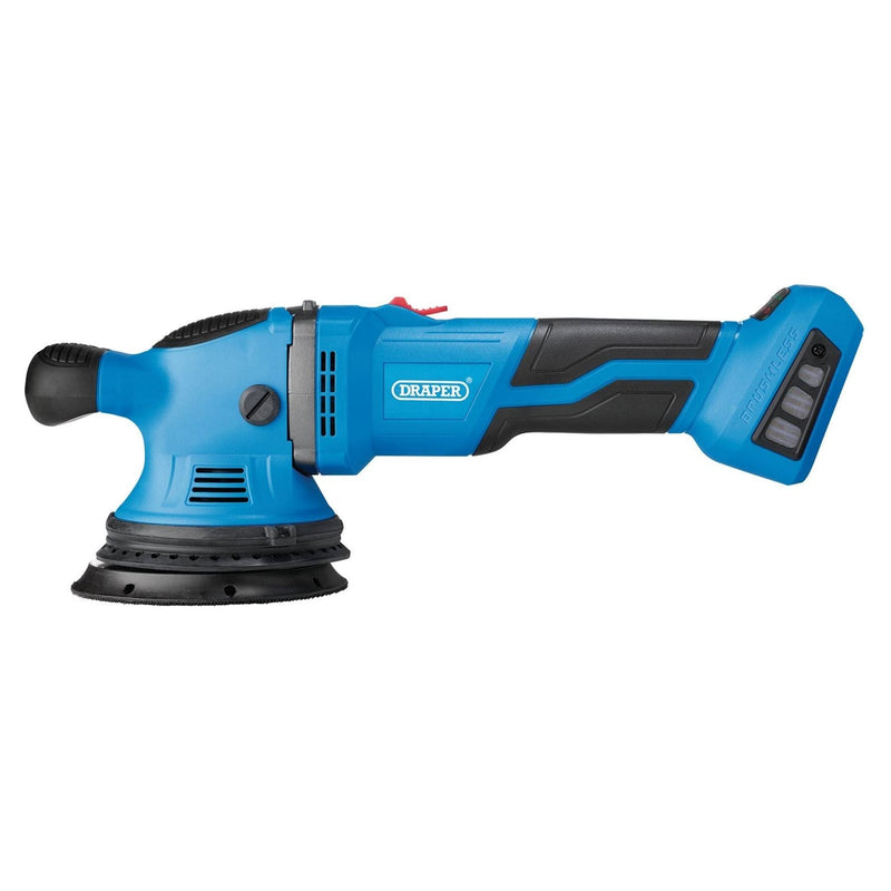 Draper D20 20V Brushless Random Orbit Polisher, 125mm (Sold Bare) Draper - Town Tools