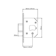 Yale Locks PM562 Hi-Security BS 5 Lever Mortice Deadlock 81mm 3in Polished Chrome Yale Locks - RockBottom Northampton