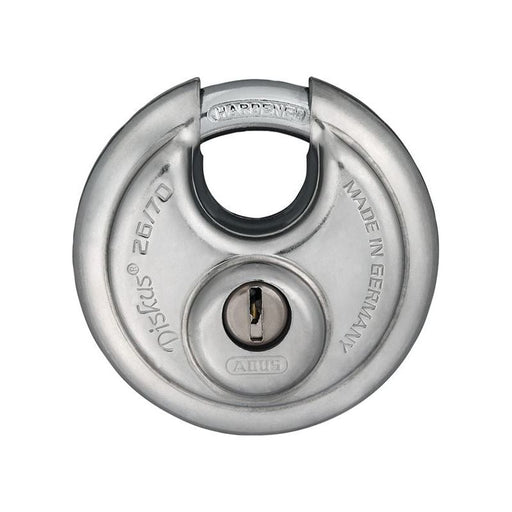 Abus Mechanical 26/70mm Diskus® Padlock Keyed Alike EE0226 ABUS Mechanical - RockBottom Northampton 