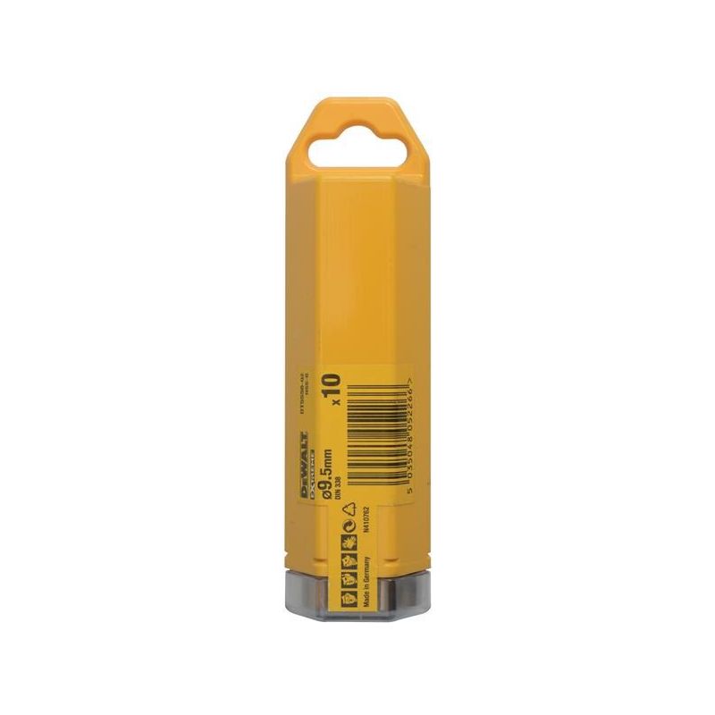 Dewalt Power Tools Extreme 2 Metal Drill Bits (10) 9.5mm OL:125mm WL:78mm DeWALT Power Tools - RockBottom Northampton