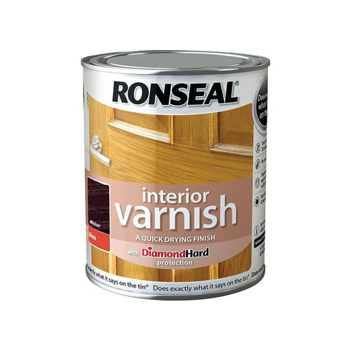 Ronseal Interior Varnish Quick Dry Gloss Walnut 750ml Ronseal - RockBottom Nothampton