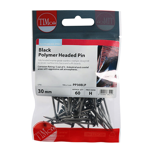 TIMCO Polymer Headed Pins A4 Stainless Steel — Trade Pack