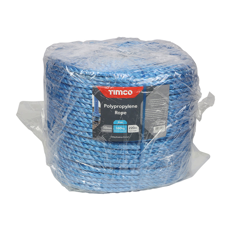 TIMCO Blue Polypropylene Rope on Winder