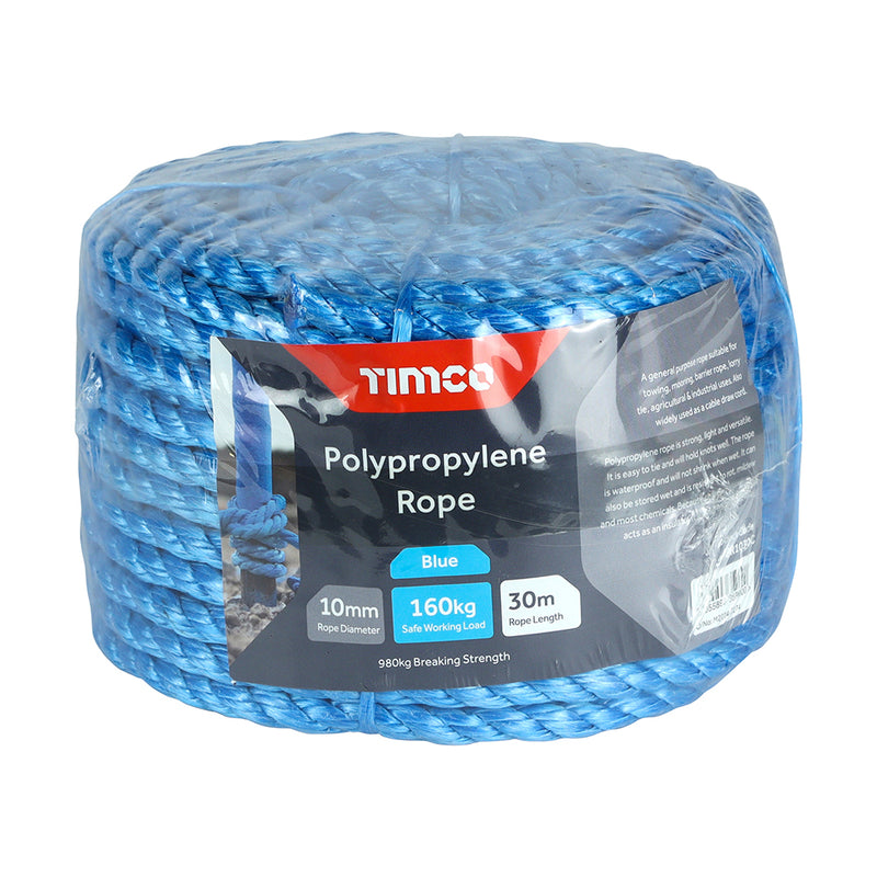 TIMCO Blue Polypropylene Rope on Winder