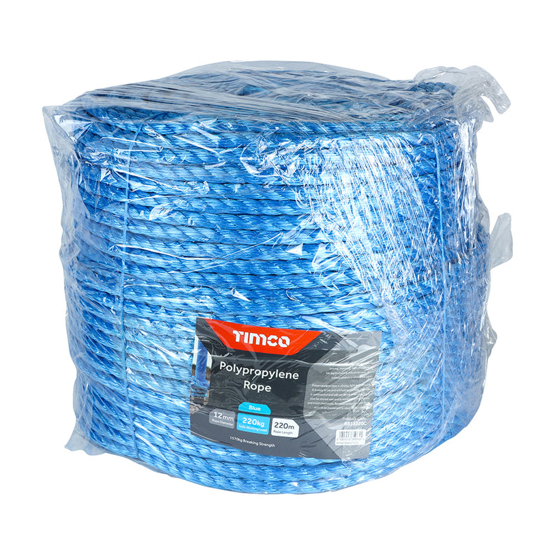 TIMCO Blue Polypropylene Rope on Winder