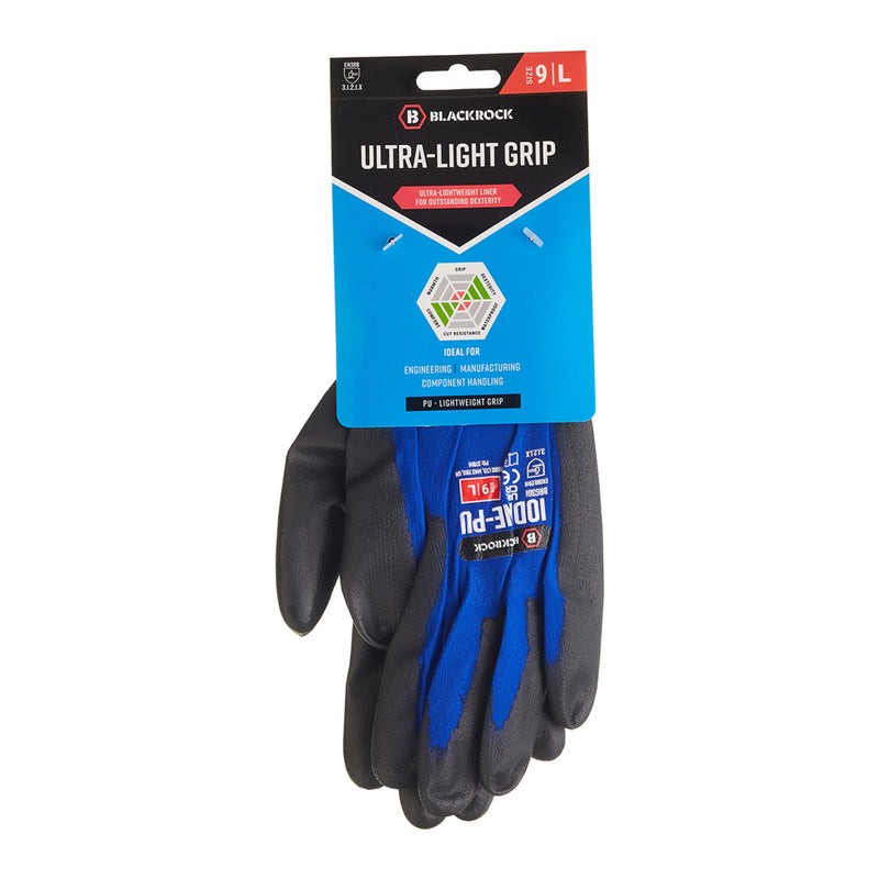Blackrock Ultra-Light Grip Gloves Pair (carded) - size 10/XL