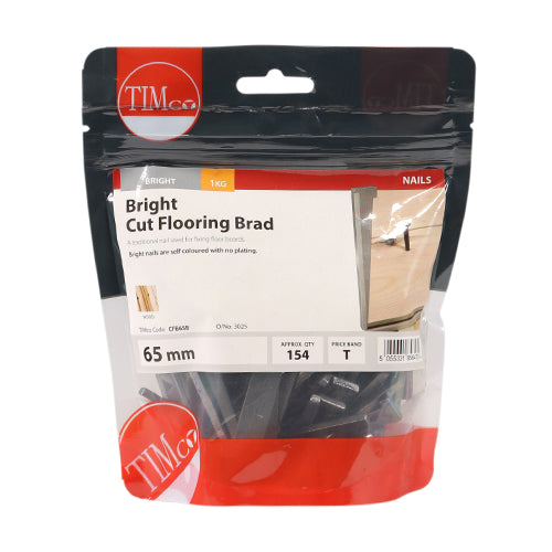 TIMCO Cut Flooring Brads Bright - 50mm