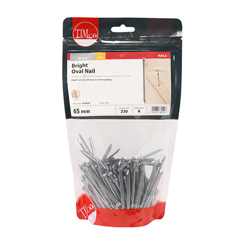 TIMCO Oval Nails Bright - 100mm