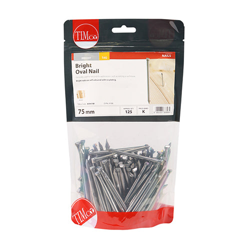 TIMCO Oval Nails Bright — 1kg Bag