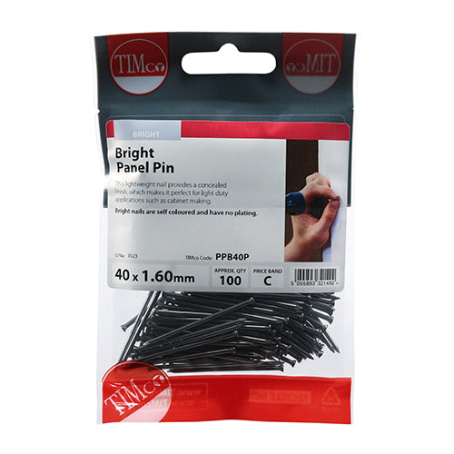 TIMCO Panel Pins Bright — Trade Pack