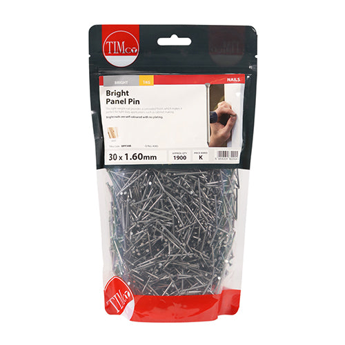 TIMCO Panel Pins Bright — 1kg Bag