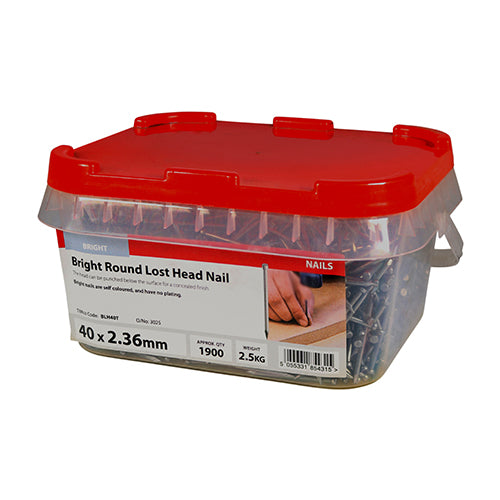 TIMCO Round Lost Head Nails Bright