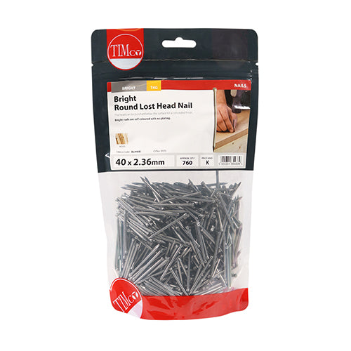 TIMCO Round Lost Head Nails Bright