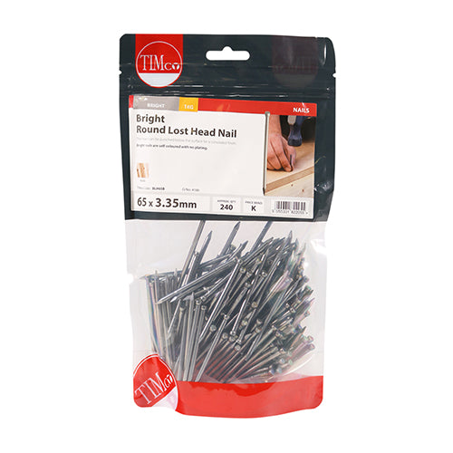 TIMCO Round Lost Head Nails Bright