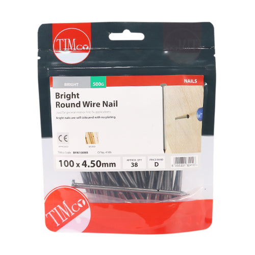 TIMCO Round Wire Nails Bright