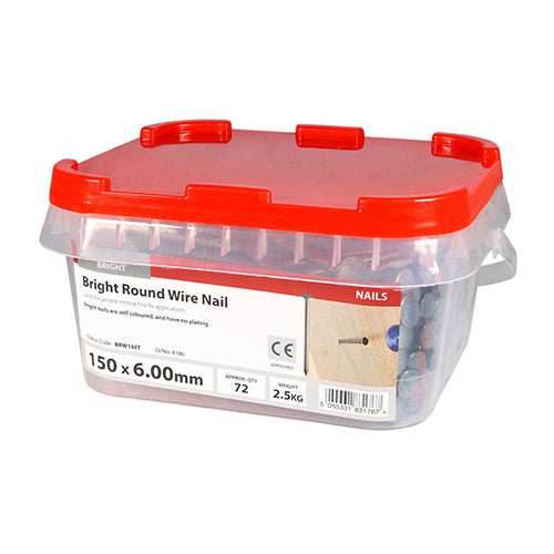 TIMCO Round Wire Nails Bright