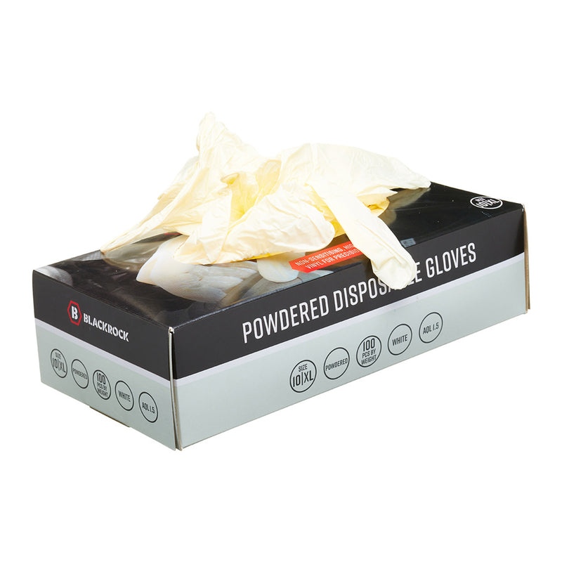 Blackrock Powdered Disposable Gloves Box 100 pcs - size L