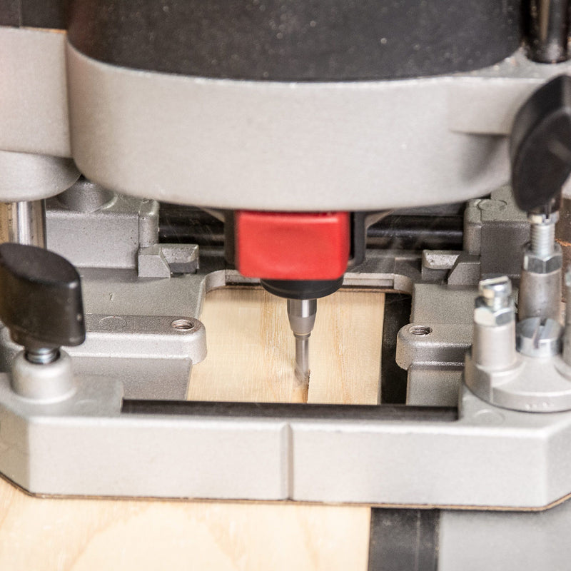 C001FX1/4TC - Trend CraftPro 1/4in shank Two Flute Straight Router Cutter Bit 3.4mm dia x 11mm cut depth