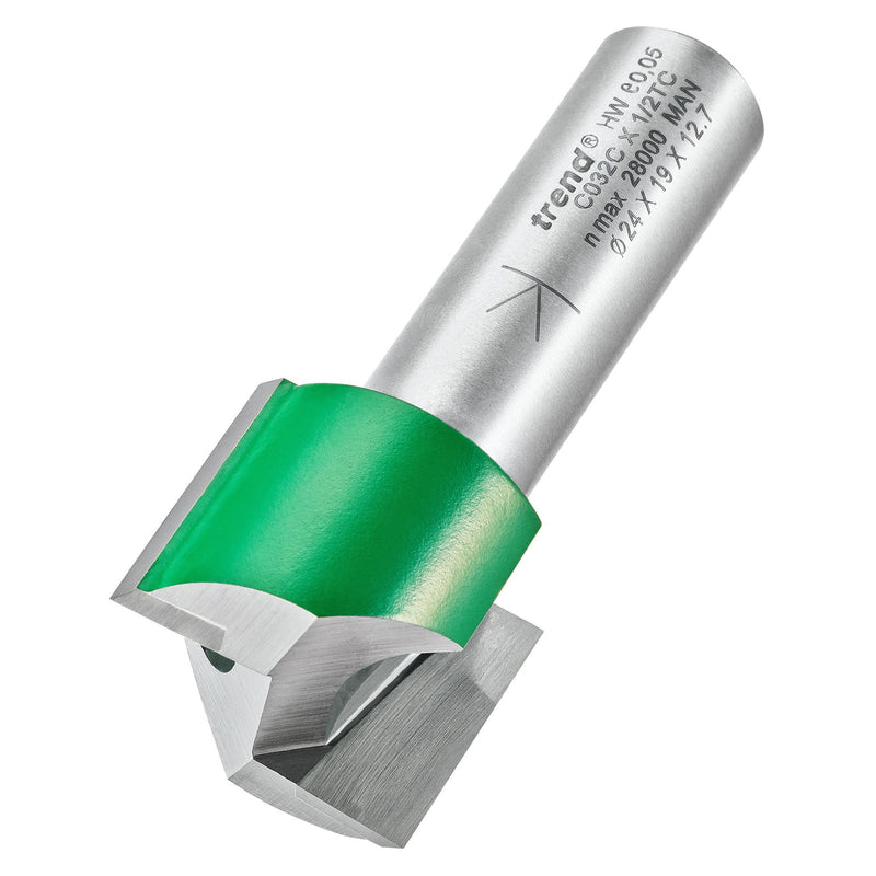 C032CX1/2TC - Two flute cutter 24mm diameter
