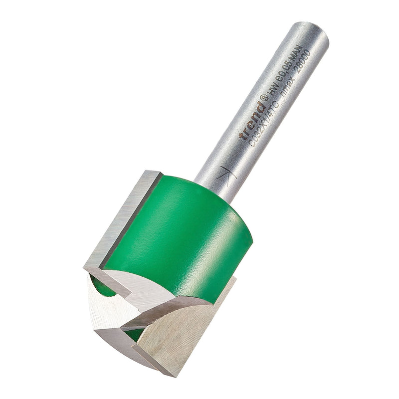 C032X1/4TC - Two flute cutter 22.2mm diameter