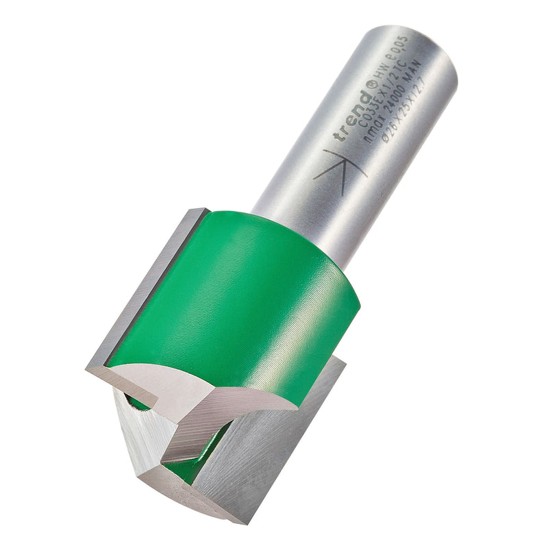C033EX1/2TC - Two Flute Cutter 26mm diameter