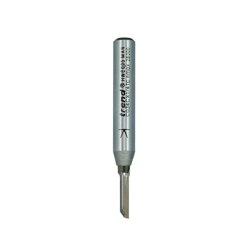 C034CX1/4TC - One Flute 3mm diameter x 11mm cut