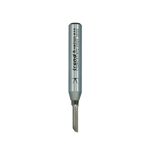 Trend C034CX1/4TC - One Flute 3mm diameter x 11mm cut