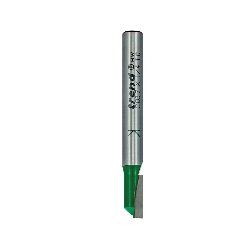C037X1/4TC - One Flute 6.3mm diameter x 12.7mm cut