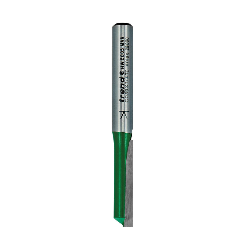 C039X1/4TC - One Flute 6.3mm diameter x 25.4mm cut