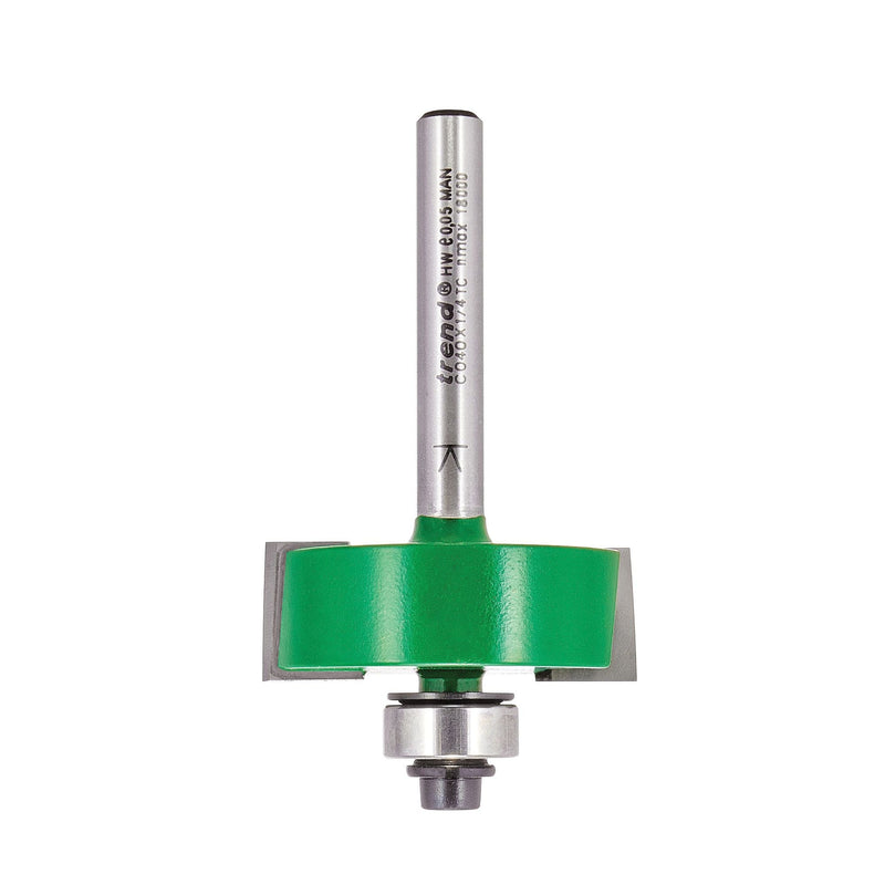 C040X1/4TC - Self guided rebater 35mm diameter x 12.7mm cut