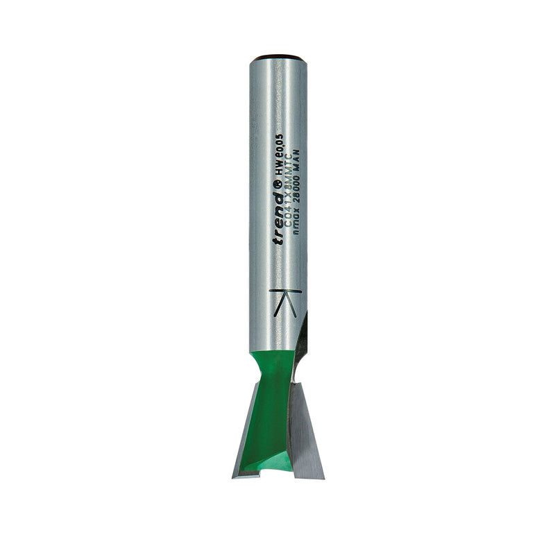 C041X8MMTC - Dovetail cutter angle=104 degrees x 12.7mm diameter