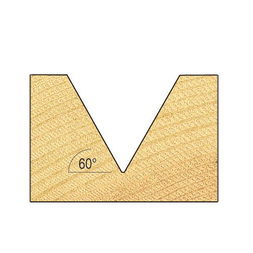 C043AX1/4TC - Chamfer v groove cutter 60 degrees