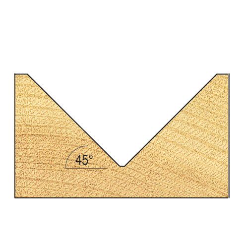 C045AX1/2TC - Chamfer V groove cutter angle=45 degrees