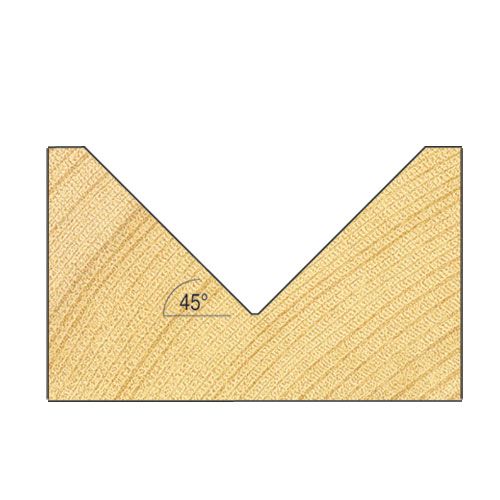C045BX1/2TC - Chamfer V groove cutter angle=45 degrees