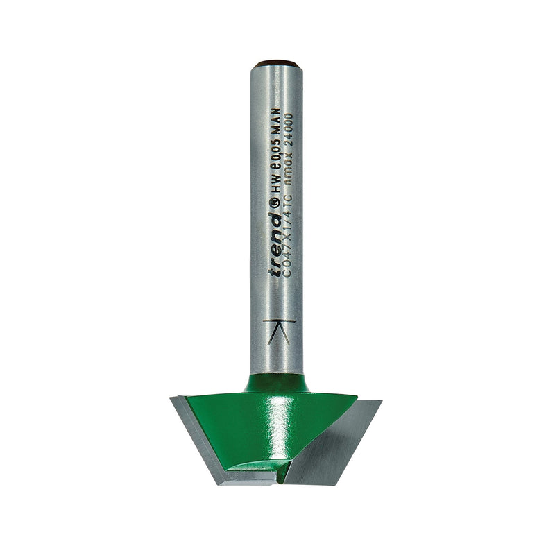 C047X1/4TC - Chamfer angle=60 degrees