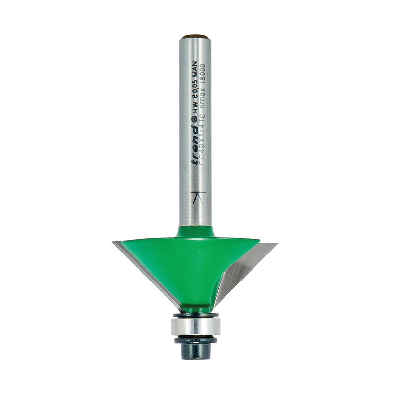 C049X1/4TC - Self guided chamfer angle=45 degrees x 12.7mm Cut
