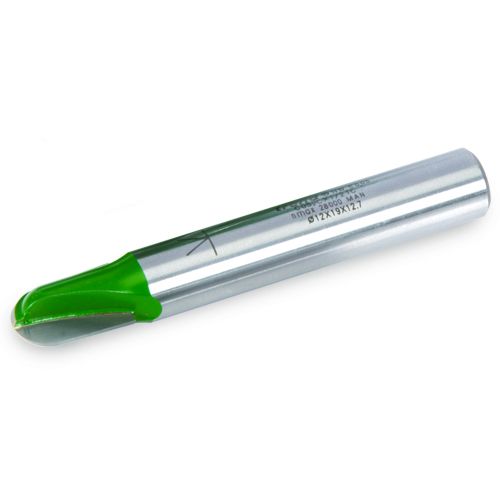 C053CX1/2TC - Trend CraftPro 1/2" TCT 6.0mm Radius Draining Groove Router Cutter, 12mm x 19mm.