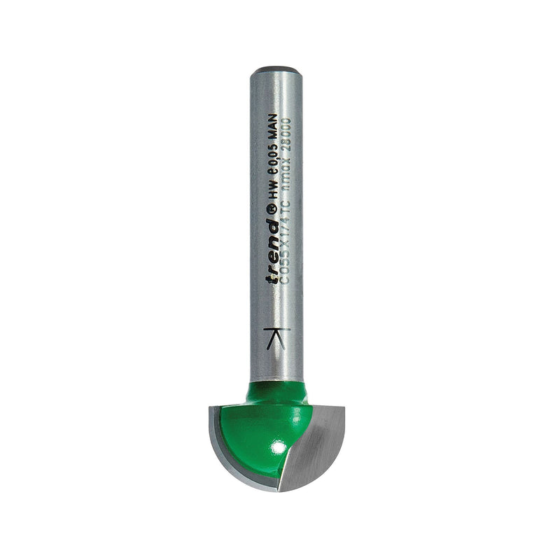 C055X1/4TC - Radius 7.9mm radius x 15.9mm diameter
