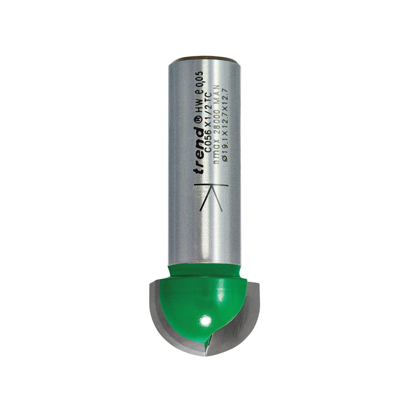 C056X1/2TC - Radius 9.5mm radius x 19.1mm diameter