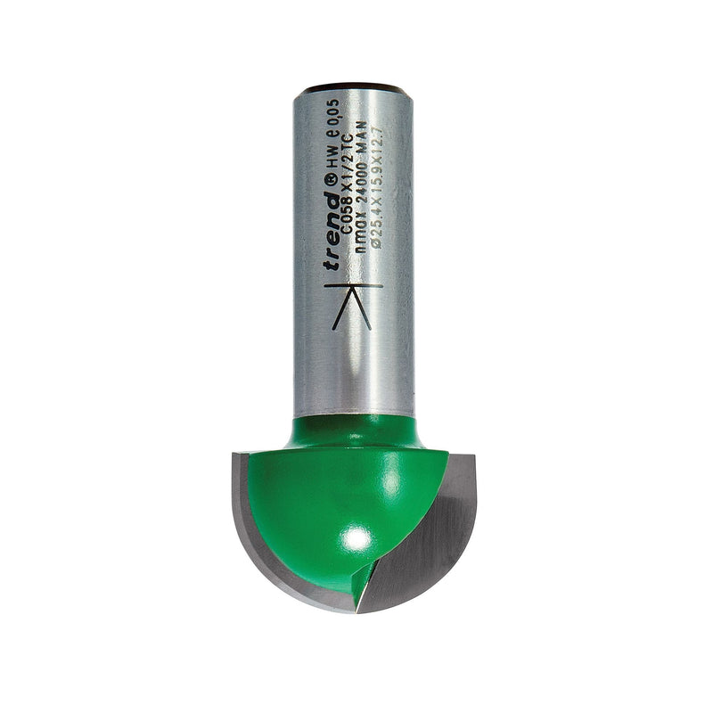 C058X1/2TC - Radius 12.7mm radius x 25.4mm diameter