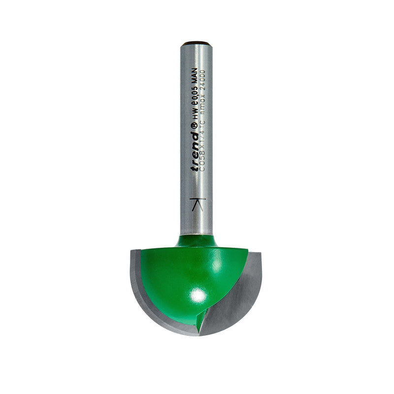 C058X1/4TC - Radius 12.7mm radius x 25.4mm diameter
