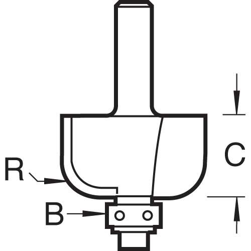 C061X1/4TC - Self guided radius 7.9mm