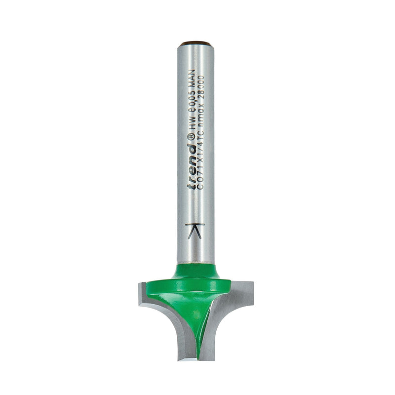 C071X1/4TC - Sash bar 6.3mm radius x 12.7mm cut