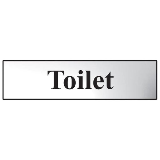 Scan Toilet - Polished Chrome Effect 200 x 50mm Scan - RockBottom Nothampton