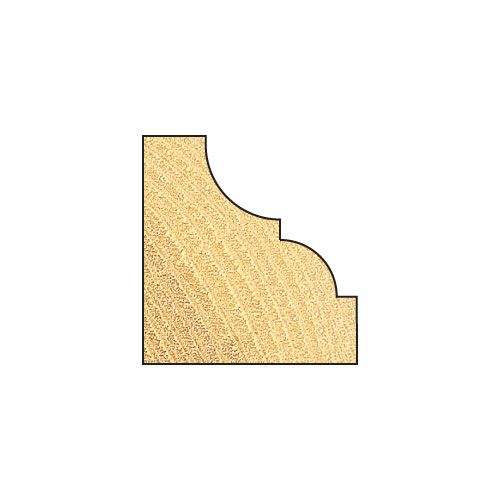 C105X1/4TC - Self guided broken ogee quirk R6.3mm