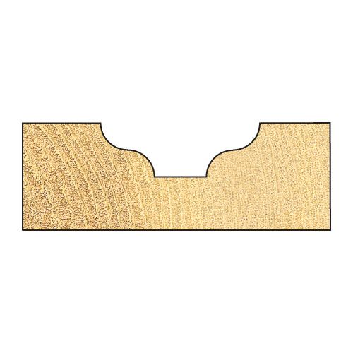 C108X1/4TC - Ogee panel 3.2mm radius